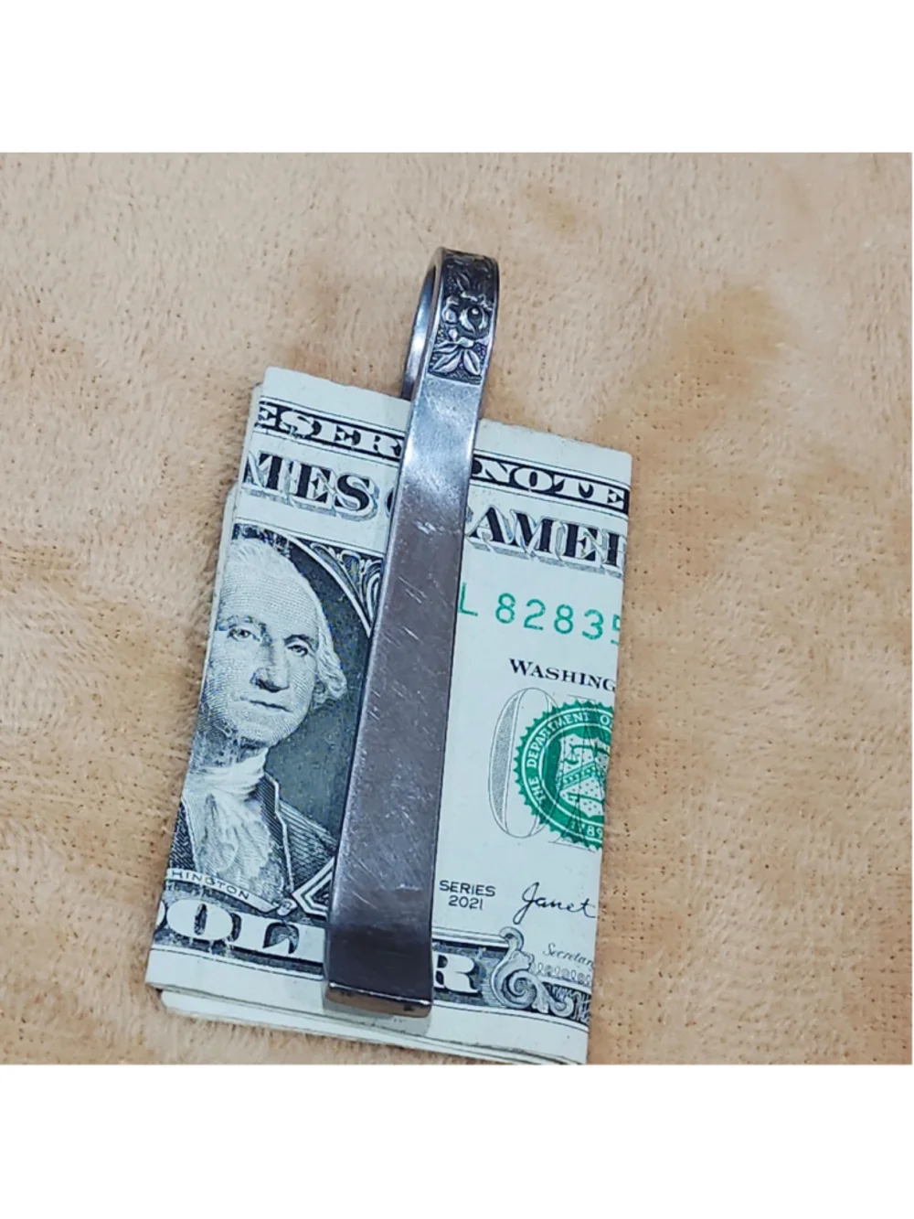 Silverwear Money Clip / card Holder handmade Accessory